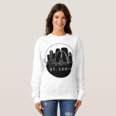 Sweatshirt Skyline de Saint-Louis Missouri (Devant entier)