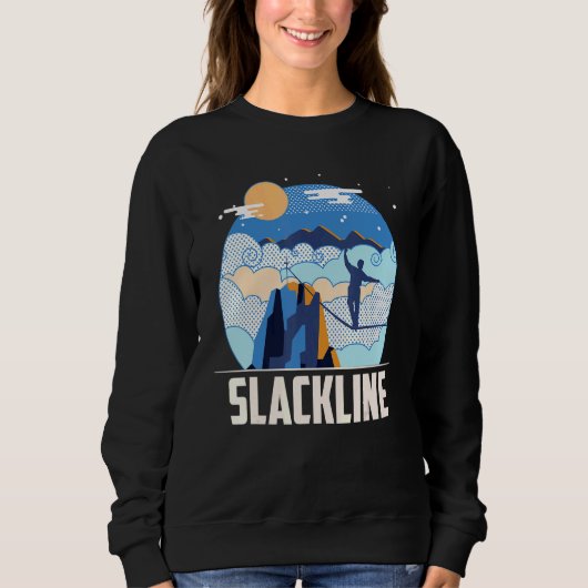 Sweatshirt Slacker Slackline Slackline Highline Balance (Devant)