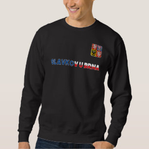 Sweatshirt Slavkov U Brna République Tchèque Drapeau de Coeur