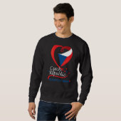 Sweatshirt Slavkov U Brna République Tchèque Emblème Drapeau  (Devant entier)
