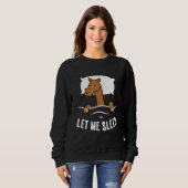 Sweatshirt Sleeping Camel Let Me Sleep Cute Napping Camel (Devant entier)