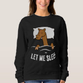 Sweatshirt Sleeping Camel Let Me Sleep Cute Napping Camel (Devant)
