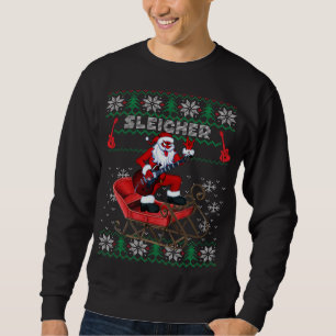 Sweatshirt Sleigher Père Noël Ugly Christmas Sweater Design