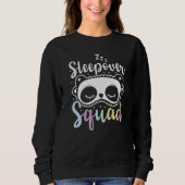 Sweatshirt Slepover Squad Party Panda Sleeping Nails Et Mak (Devant)