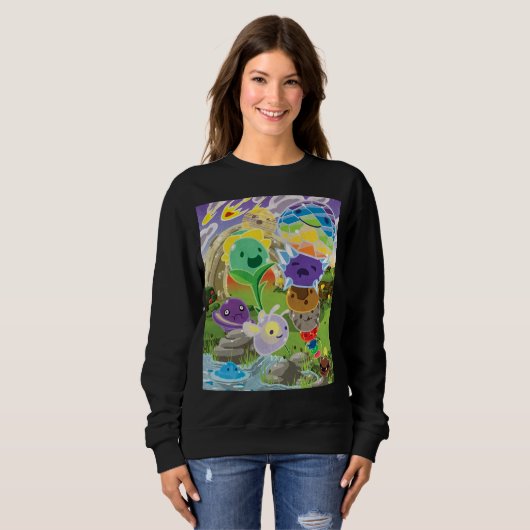 Sweatshirt Slime Rancher All Slimes Collection Classic (Devant entier)