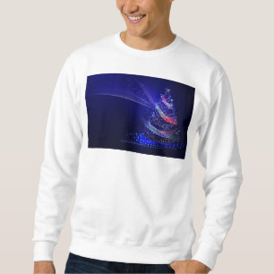 Sweatshirt SlipperyJoe arbre de Noël numérique translucide ro