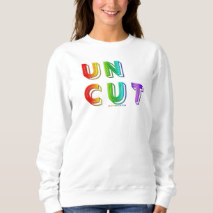 Sweatshirt SlipperyJoe non coupé vibrant vivant néon arc-en-c