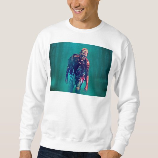Sweatshirt SlipperyJoe's bloody zombie woods Halloween (Devant)