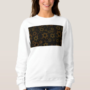 Sweatshirt SlipperyJoe's Hanukkah thème étoile David artistiq