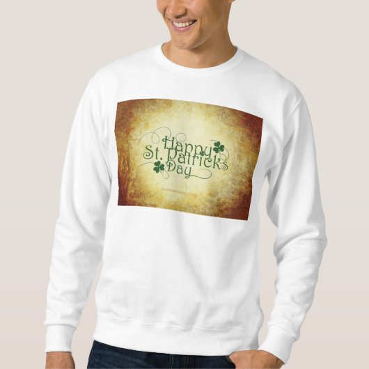 Sweatshirt SlipperyJoe's Happy St. Patrick's Day trois feuill (Devant)