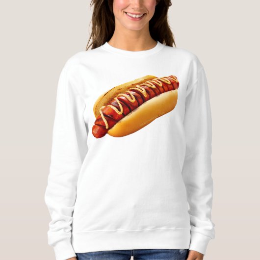 Sweatshirt SlipperyJoe's hot dog niché doucement pain jaune v (Devant)