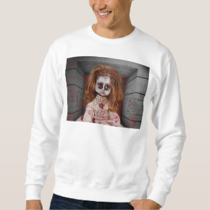 Sweatshirt SlipperyJoe's old doll Happy Halloween creepy bloo