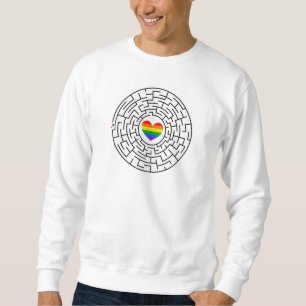Sweatshirt SlipperyJoe's orgueil labyre de labyrinthe de flèc