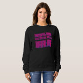 Sweatshirt Slogan de lecture de la crainte existentielle Stre (Devant entier)