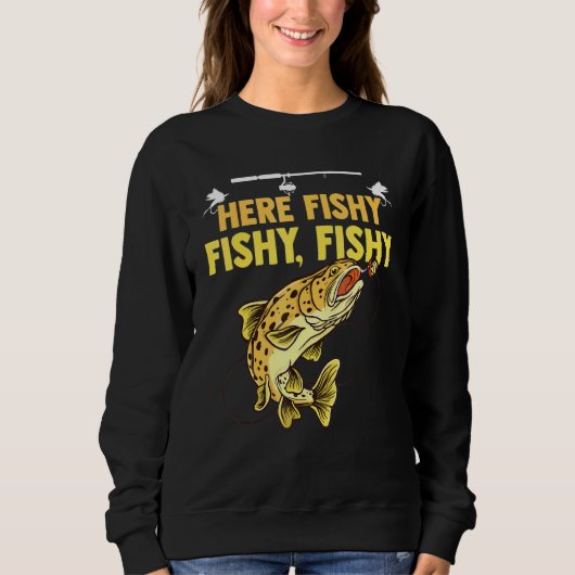 Sweatshirt Slogan I Pêcheur de poisson pêcheur de pêche (Devant)