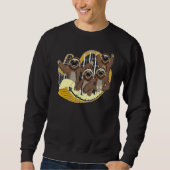 Sweatshirt Sloth Animal Riding Roller Dessous de verre Thème  (Devant)