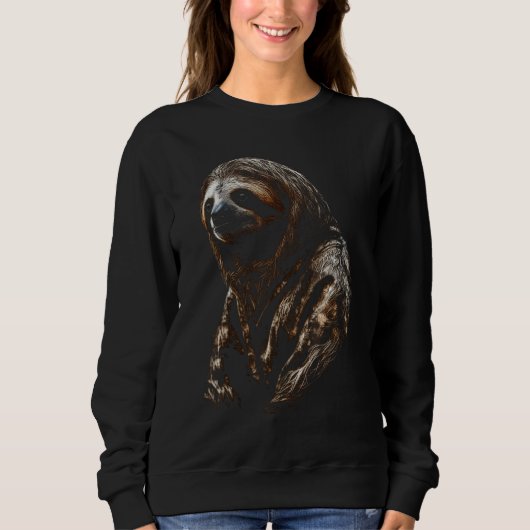 Sweatshirt Sloth artwork  animal  animal sloth 9 (Devant)