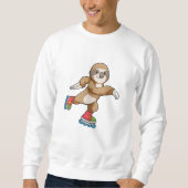 Sweatshirt Sloth as Skater avec Patins Inline (Devant)