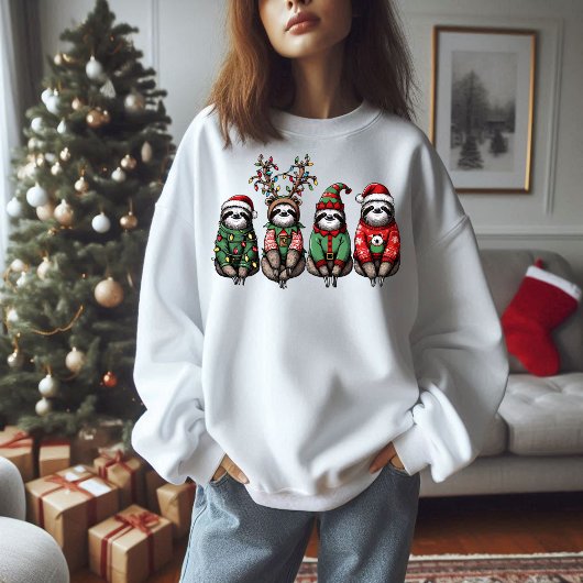 Sweatshirt Sloth Christmas