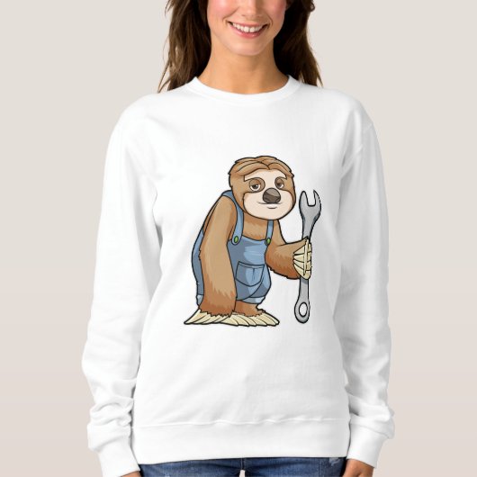 Sweatshirt Sloth comme artisan avec clé (Devant)