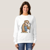 Sweatshirt Sloth comme artisan avec clé (Devant entier)