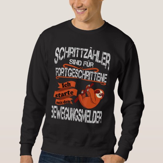 Sweatshirt Sloth Dit Anti-Running Humour (Devant)