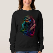 Sweatshirt Sloth DJ  1 (Devant)
