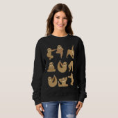 Sweatshirt Sloth Doing Yoga Cute Sloths (Devant entier)
