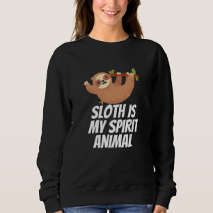 Sweatshirt Sloth Est Mon Esprit Animal
