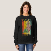 Sweatshirt Sloth Est Mon Esprit Animal Lazy Mignonne Sloth (Devant entier)