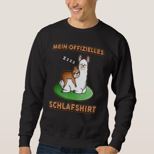 Sweatshirt Sloth My Official Sleep Sleeping Sloth Lama (Devant)