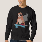 Sweatshirt Sloth Repassage Ménage Lazy mignonne Sloth (Devant)