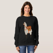 Sweatshirt Sloth Riding Llama (Devant entier)