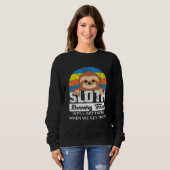 Sweatshirt Sloth Runner Team Runner Runout Workout (Devant entier)