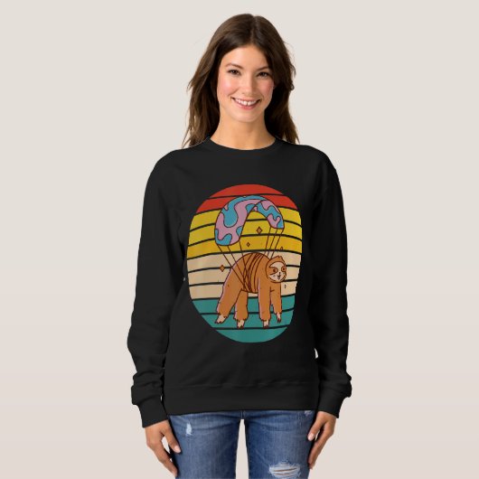 Sweatshirt Sloth Sky Diving (Devant entier)