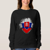 Sweatshirt Slovakia flag (Devant)