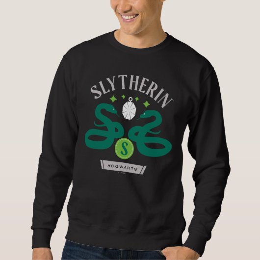 Sweatshirt SLYTHERIN™ Double serpent pendentif graphique de l (Devant)