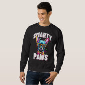 Sweatshirt Smarty Paws   Chihuahua Dog Wearing Glasses (Devant entier)