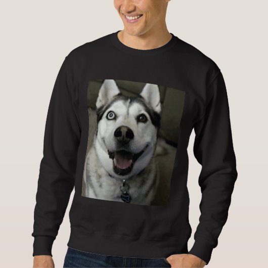 Sweatshirt Smilin Husky Long (Devant)