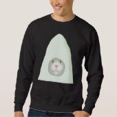 Sweatshirt Smiling kitten artwork white cat meme (Devant)