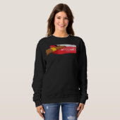 Sweatshirt Smoke Cuban Cigar Lit Lips Smoking Graphic (Devant entier)
