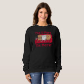 Sweatshirt S'More Merrier Drôle Cartoon Nourriture Noël (Devant entier)
