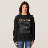 Sweatshirt Smores Nutrition Facts Thanksgiving Matching Chris (Devant entier)