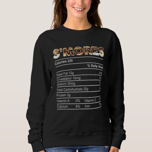 Sweatshirt Smores Nutrition Facts Thanksgiving Matching Chris (Devant)