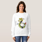 Sweatshirt Snake as Archer with Bow & Arrow (Devant entier)