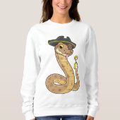 Sweatshirt Snake as Pirate with Hook Hand & Eye patch (Devant)
