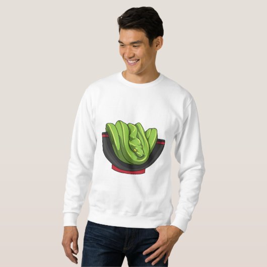 Sweatshirt Snake avec Ramen Bowl (Devant entier)
