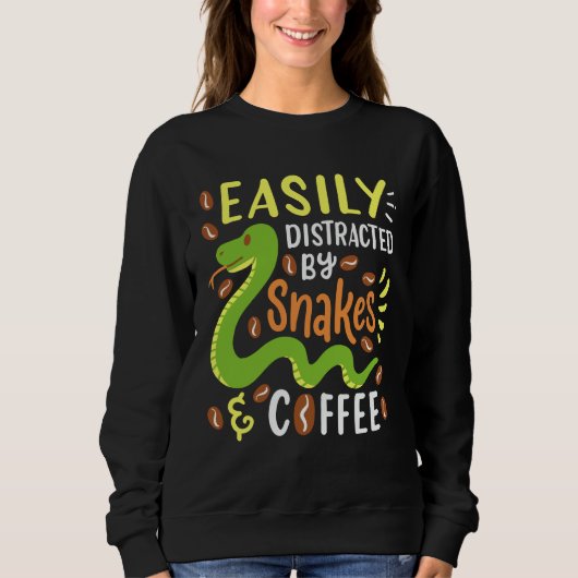 Sweatshirt Snakes and Coffee (Devant)
