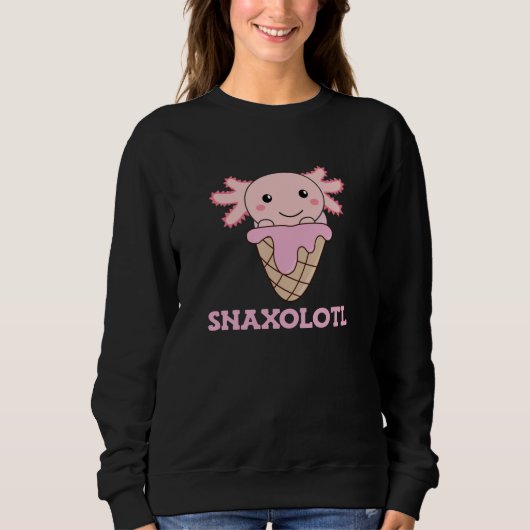 Sweatshirt Snaxolotl Axolotl Amateurs de doux animaux crème g (Devant)