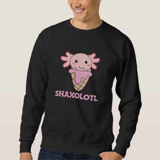 Sweatshirt Snaxolotl Axolotl Amateurs de doux animaux crème g (Devant)